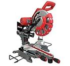 LUMBER JACK 12" Sliding Compound Mitre Saw, 305mm Double Bevel Action with 2000W Motor 240V, 45 Degree Bevel 4500RPM Includes 60T Blade