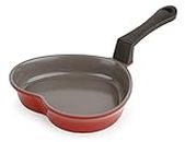 Neoflam Ceramic Nonstick Heart-Shaped Egg Pan, Red