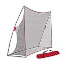 JARAGAR Large Golf Net, 10Ft x 7Ft Golf Practice Net Professional Golf Accessories with Carry Bag for Indoor and Outdoor Golf Hitting Training (Red)