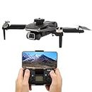 RC Dual Camera Drone, Black 4 Sided Obstacle Avoidance Obstacle Avoidance Drone 6 Axis Gyroscope for Monitoring (Triple Battery)