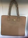 JOY & IMAN Extra Large Brown Leather Purse  Bag Lot Of Storage Brand NEW