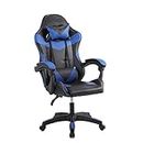 Panana Heavy Duty Gaming Reclining Racing Chair PU Leather Swivel PC Game Desk Chair (Blue)