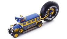 Autocult BUICK "GOODYEAR AIRWHEEL" PROMOTION BUS 1930 BLUE/YELLOW 1:43