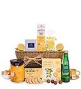 Golden Delight - Food Hamper - Spring Basket - Tea and Treats - Perfect for Birthdays - Tea Gifts - Birthday Hamper - Family Hamper - Fathers Day Hamper - Father Gifts
