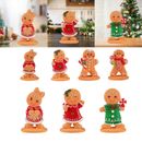 Christmas Gingerbread Ornaments Toy Gingerbread Man Figure for Birthday Gift