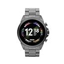 Fossil Men's Gen 6 44mm Stainless Steel Touchscreen Smart Watch, Color: Smoke (Model: FTW4059V/FTW4059R)