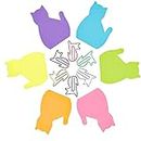 Cat Sticky Notes Set Cat Paper Clips Cat Office Supplies and Accessories, Cat Lover Gifts for Women Girls, Cat Gifts for Cat Lovers Book Annotation Supplies