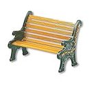 Department 56 Polyresin Iron Park Bench (1.5 x 2.25 x 1.5 inch, Brown)