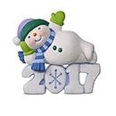 Hallmark 1295QX9325 Frosty Fun Decade #8 Lounging Snowman Keepsake Christmas Ornaments