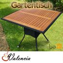 Mesa de jardín mesa de terraza mesa de comedor mesa de balcón muebles de jardín madera y poliuretano