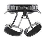 Petzl CORAX Harness - Versatile and Fully Adjustable Rock Climbing, Ice Climbing and Mountaineering Harness - Grey - Size 1