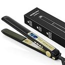 Stylocks Hair Straighteners, Professional Hair Straighteners for Women UK with Adjustable Temperature 80℃-230℃, 2 in 1 Straightener and Curler, Dual Voltage