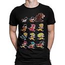 Camisetas La Colmena 4003 -Parodie Dragon Ball-Evolutions of Goku T-Shirt (albertocubatas), Noir, M