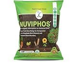 NUVIPHOS - Multipurpose Organic Fertilizer | Combo of Vermicompost, Fortified Compost and Biofertilizer in one | 100% Natural Phosphorus Rich Manure Fertilizer for Plants (9 Kg- Powder)