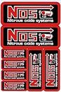 1 Bogen - NOS N.O.S. Gas rot Sticker Motorsport Motocross Auto Tuning Aufkleber Folie 1 Blatt 270 mm x 180 mm wetterfest oder auch für Modellbau