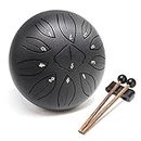 Flagest Steel Tongue Drum 11 Note 6 Inches C-Key Alloy Steel Drum Set with Bag,Unique Music Book, Percussion Handpan Drums for Beginners Adult Children Entertainment Healing Christmas Gift