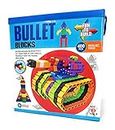 Bhavik Traders Bullet Block Game 400pcs (Fun to Build) Interactive Block That fits at Any Angle+Inspiration Booklet Inside-(Made in India)