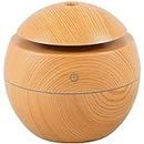 R Runilex Ultrasonic Aroma Wooden Colour Humidifier with Touch Sensitive 6 Color LED Lights Changing for Room, Air Oil Diffuser Air Purifier