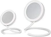 Joy Mangano Set of 2 Handy Hook Mirror, White