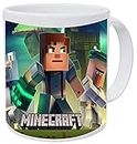 CRAFT MANIACS Minecraft New Boys Green Theme Printed Ceramic Tea/Coffee Mug | Ideal Gift for Minecraft Lovers