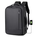 Mochila Business 40L., portátil expandible de gran capacidad de 17 pulgadas, mochila USB / impermeable, mochila de transporte de aviación