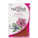 Heartfelt Creations HCPC3752 4 Piece Classic Rose - Cling Rubber Stamp Set44; 5 x 6.5 in.