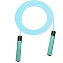 ZALHIN Jump Ropes Colorful Luminous Fluorescent Jump Rope Racing Jump Rope Outdoor Sports Fitness Equipment Jump Rope For Exercising (Color : Hortel�)