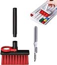 Sounce Cleaning Soft Brush Keyboard Cleaner 5-in-1 Multi-Function Computer Cleaning Tools Kit Corner Gap Duster Keycap Puller for Bluetooth Earphones Lego Laptop AirPods Pro Camera Lens (Black)