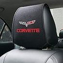 3NH® 2pcs Car Seat Headrest Cover,for Chevrolet Corvette Colorado Cruze Spark Captiva Malibu Trax All Models, Auto Interior Accessories Protection Padding