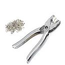 M Fabrics Snap & Ring Button Plier for Dress Shirt Buttons Sewing Craft - Snap Fasteners Kit, Hand Pressure Pliers Tool DIY Sewing Buttons Set for Clothing Sewing & Crafting Revet Machine