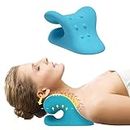 WIZCO Neck Stretcher for Neck Pain Relief, Neck and Shoulder Relaxer Cervical Traction Device Pillow for Muscle Relax and TMJ Pain Relief, Cervical Spine Alignment Chiropractic Pillow