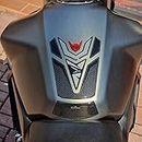Resin Bike Motorrad-Aufkleber, kompatibel mit Honda Hornet 750 2023, Motorrad-Tankschutz vor Stößen und Kratzern, 3D-Aufkleber, geharzt Hornet CB750, rot, metallisch
