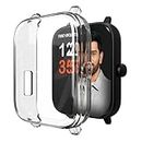 Sounce Smartwatch Case Compatible for Fire-Boltt Ninja Call Pro Plus 1.83" Smartwatch Silicone Screen Protector,Scratch-Resistant Hd Clear Touch Sensitive Ultra-Thin Protective Cover Transparent