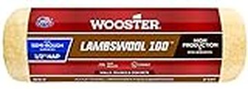 Wooster Brush R291-9 Lambswool 100 Roller Cover, 1/2-Inch Nap, 9-Inch