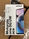 Verizon Moto Motorola One 5G Ace 64GB 48MP 6.7" Gray Prepaid Smartphone New