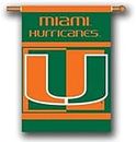 Miami Hurricanes College Sports Fan Premium 28"x40" Double Sided House Team Banner Flag