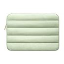 Puffy Laptop Sleeve Carrying Case Laptop Cover for Laptop 13.3 inch Green