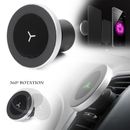 For iPhone X 8 Galaxy S8 S7 Wireless Car Charger Magnetic Mount Holder 1PC AU