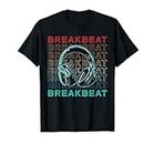 Breakbeat Con Auriculares - Vintage Electronic Dance Music Camiseta