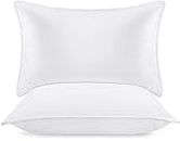 Utopia Bedding Bed Pillows for Sleeping (White), Queen Size, Set of 2, Hotel Pillows, Cooling Pillows for Side, Back or Stomach Sleepers
