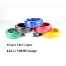 6 colores Cable de cobre puro de alambre primario automotriz 14 16 18 20 22 Lote AWG de calibre