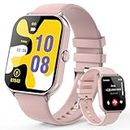Esriptoyz Smartwatch für Damen Herren, 1,95 Zoll Touchscreen Smart Watch mit Bluetooth Anrufe, Wasserdicht Fitnessuhr mit Herzfrequenzmonitor Schlafmonitor Schrittzähler, Sportuhr für iOS Android