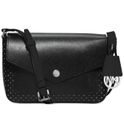 Michael Kors Greenwich Small Flap Crossbody Bag Messenger Purse Logo Black $208
