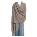 Cashmere|Shawl|1 Ply|2 Paddle|Hand Loomed|Nepal|'Natural'|Beige+Tan