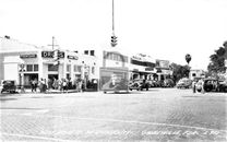 Main Street View Drug Store Gainesville Florida FL Reprint Postcard