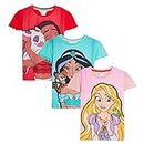 Disney Girls 3 Pack Princess T-Shirts (Pack of 3) 3-4 Years Multi