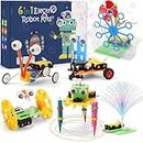 STEM Science Robotics Kit, Experiments Projects Activities for Kids 6-8 8-12, Build Robot Crafts for Boys Toys, DIY Electronic Engineering Building Kits for Girls Age 8 + Year Old Gifts