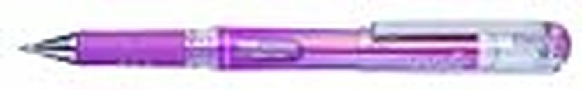 Pentel K230–MPO Hybrid Gel Metallic Grip DX Rollerball Pen with Pigmented Ink Pack of 12 Metallic Pink