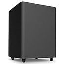 PYLE Active Down Firing Subwoofer - 10 Inches, Ported Design with High-to-Low Input Level Controller, Invisible Down-Firing Speaker, Color Black, Built-in Convenience - PSUB10A