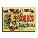 Aux Buttes Chamont Jouets Poster Friends - Jouets Poster As Seen In Apartment on Friends -Canvas Print Wall Art Home Living Room Bedroom Vintage Decoration Mural (UnFramed,12×18inch)
